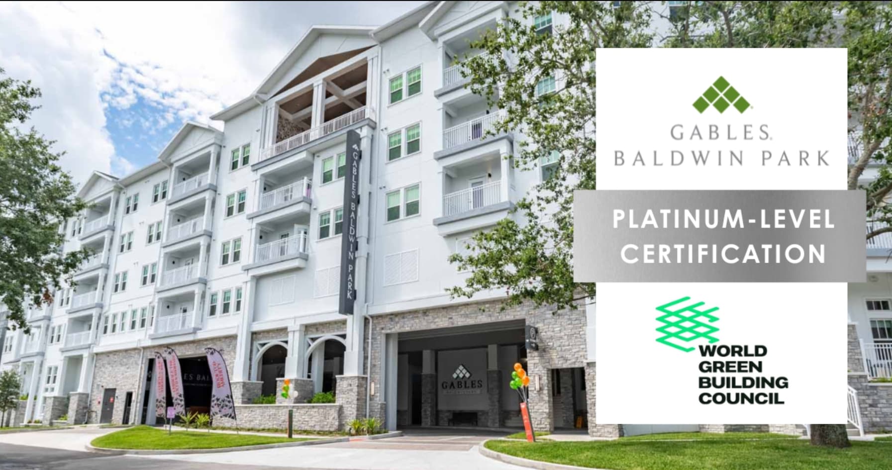 Gables Baldwin Park Awarded FGBC Platinum Certification