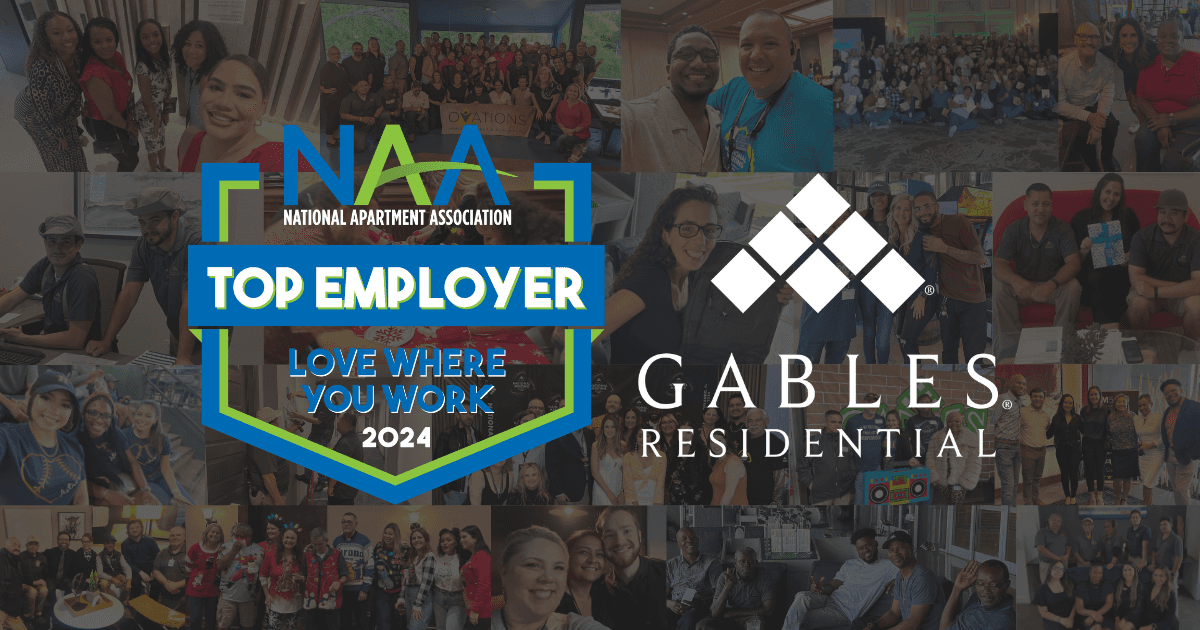 Gables Announced as a 2024 NAA Top Employers Award Winner!